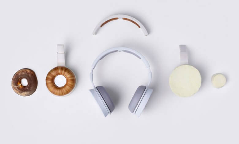 Biodegradable Headphone dengan memanfaatkan jamur (Foto via www.korvaa.com)