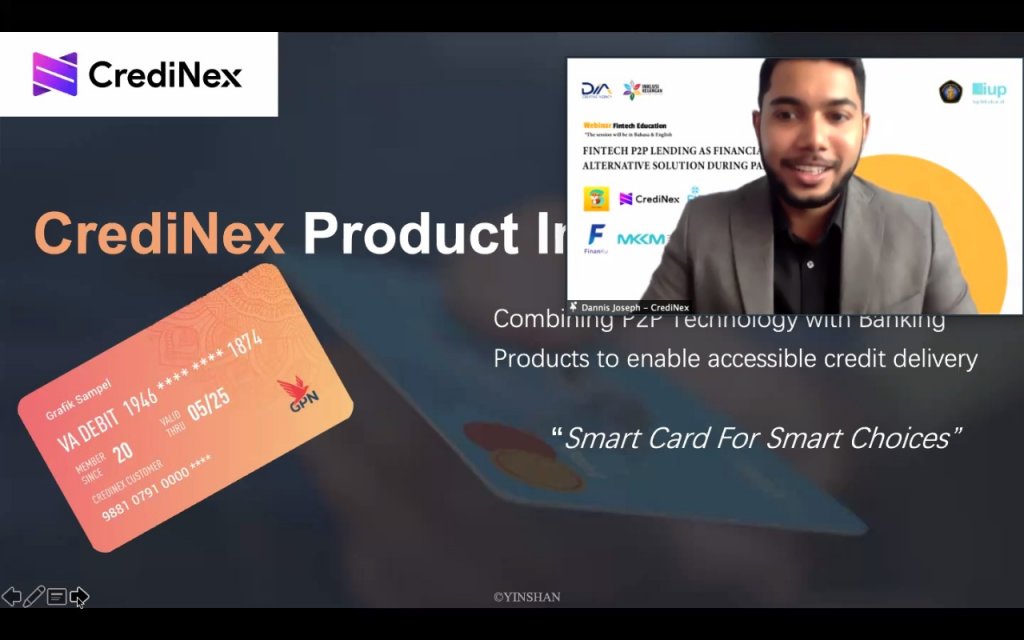 Fintech Credinex saat event Edukasi Fintech 26 Oktober 2020