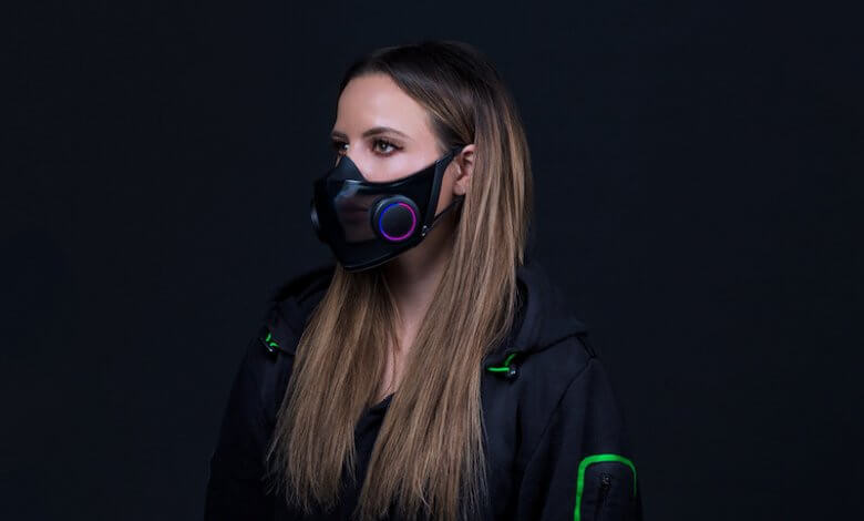 Razer ciptakan masker dengan lampu LED (Foto via www.razer.com)