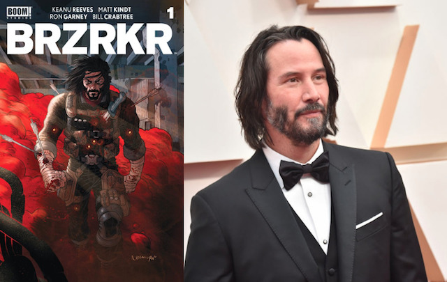 Keanu Reeves akan menjadi bintang sekaligus produser dari film BRZRKR (Foto via Twitter @NetflixID)