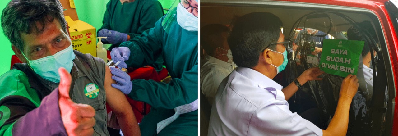Vaksinasi Mitra Gojek Terbesar Berhasil Digelar di Jakarta!