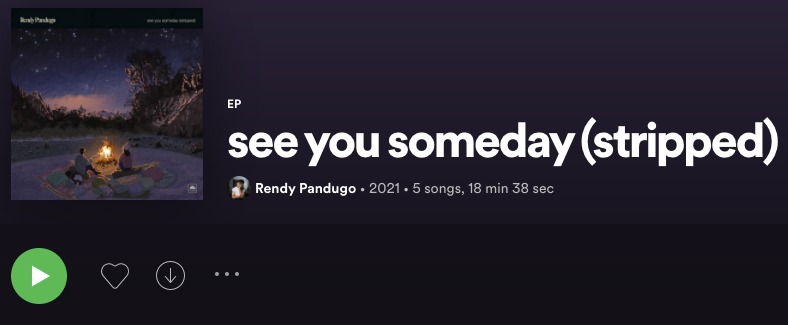 Mengintip See You Someday Stripped Version dari Rendy Pandugo