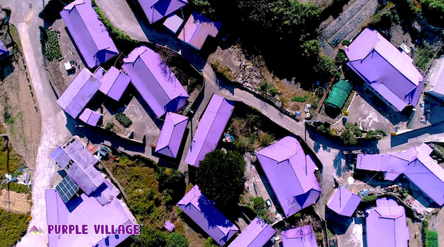 Desa ungu yang ada di Purple Island (Foto via YouTube VISITKOREA)